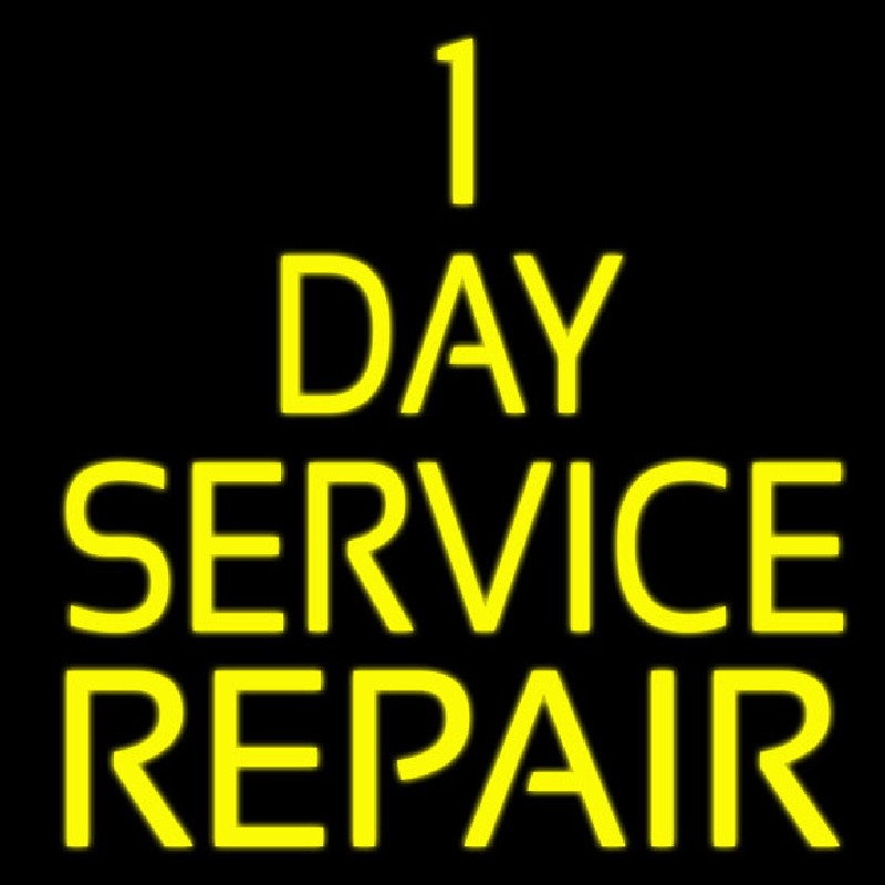 1 Day Repair Service Neontábla