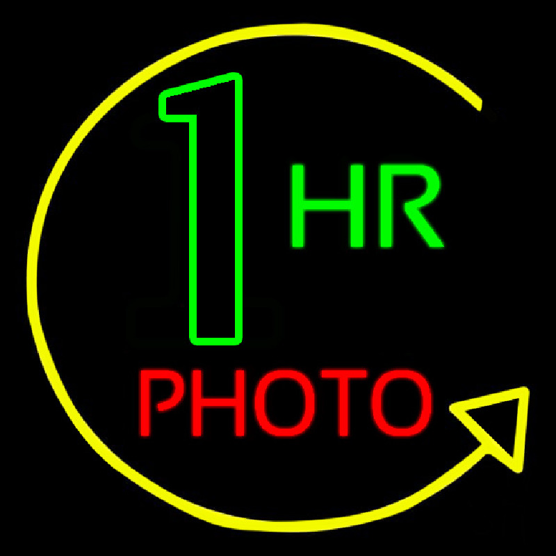 1 Hr Photo Neontábla