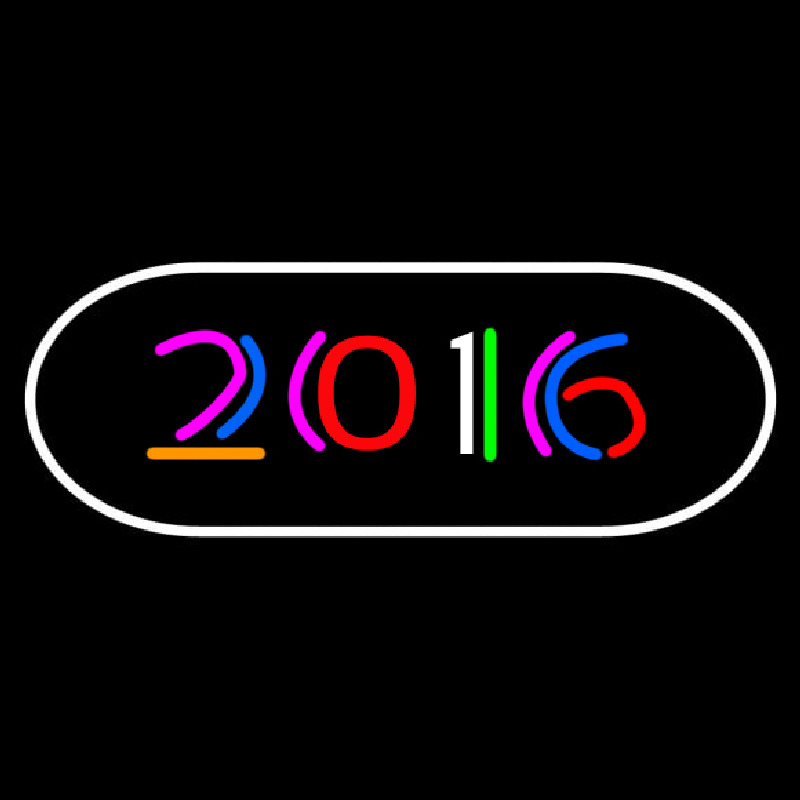 2016 With Border Neontábla