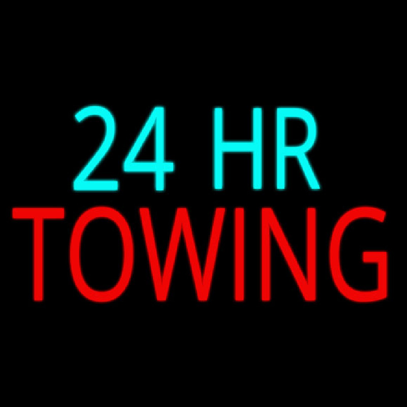 24 Hour Towing Neontábla