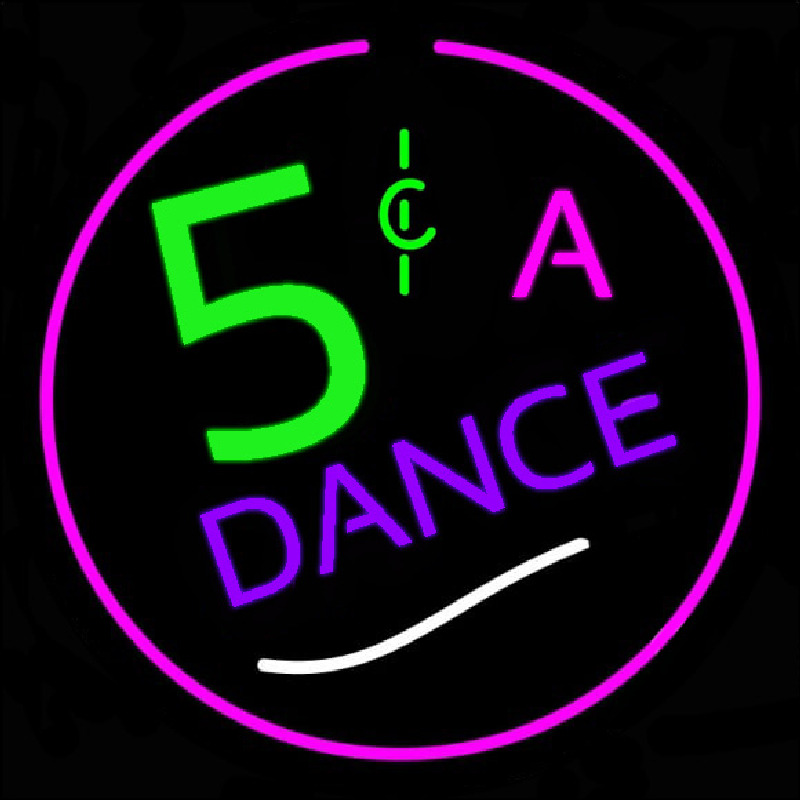 5 Cents A Dance Neontábla