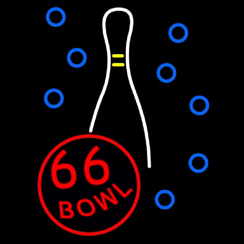 66 Bowl Neontábla