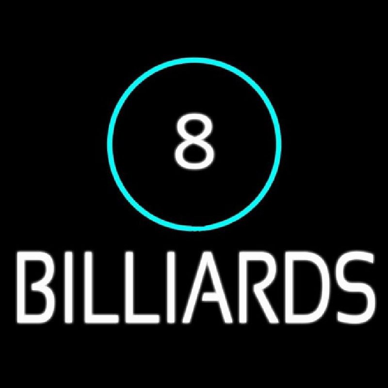 8 Billiards Neontábla