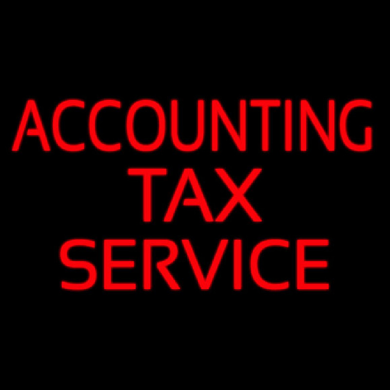 Accounting Ta  Service Neontábla