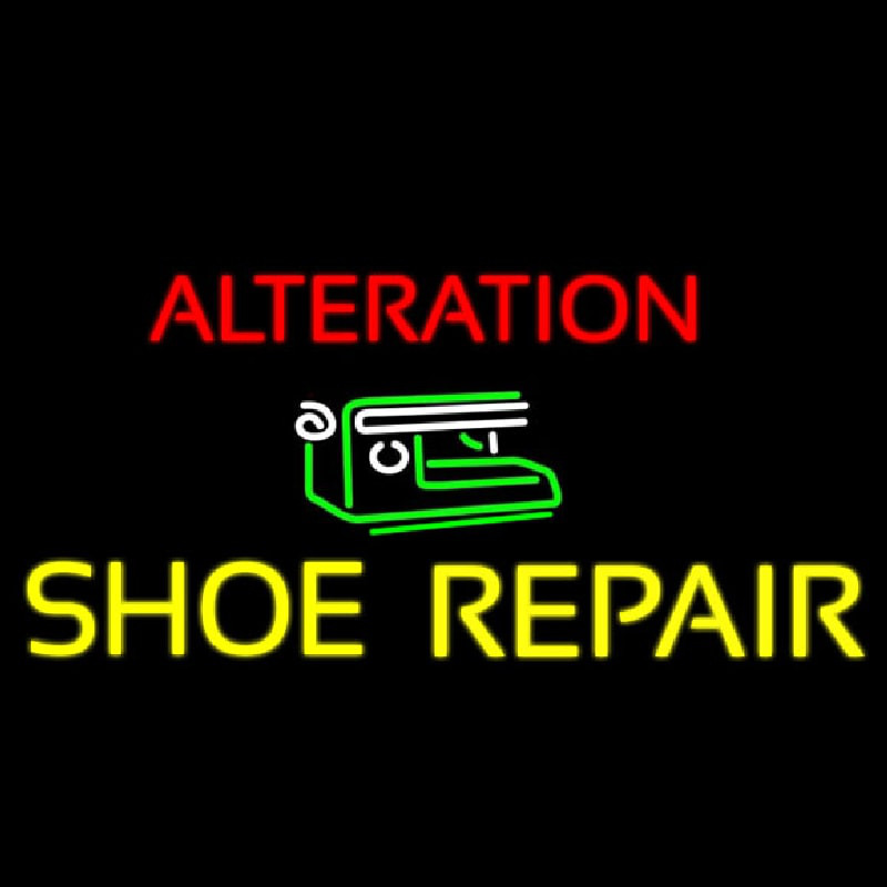 Alteration Shoe Repair Neontábla