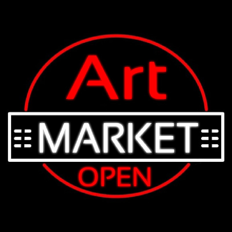 Art Market Open Neontábla