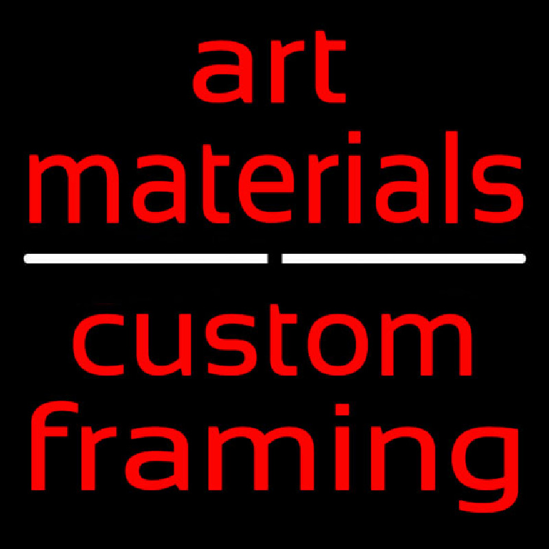 Art Materials Custom Framing Neontábla