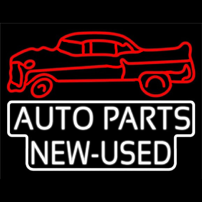 Auto Parts New Used Car Logo Neontábla