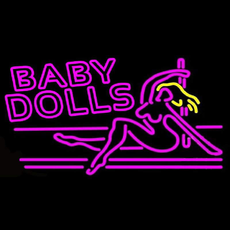 Baby Dolls Girls Strip Club Neontábla