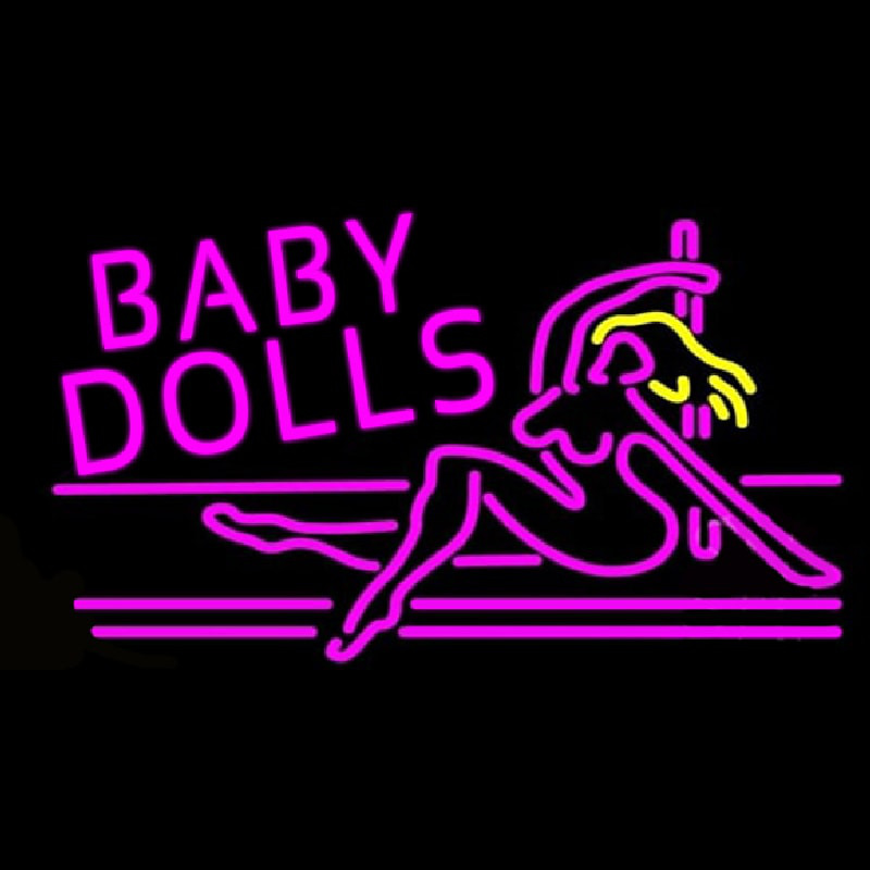 Baby Dolls Girls Strip Club Neontábla