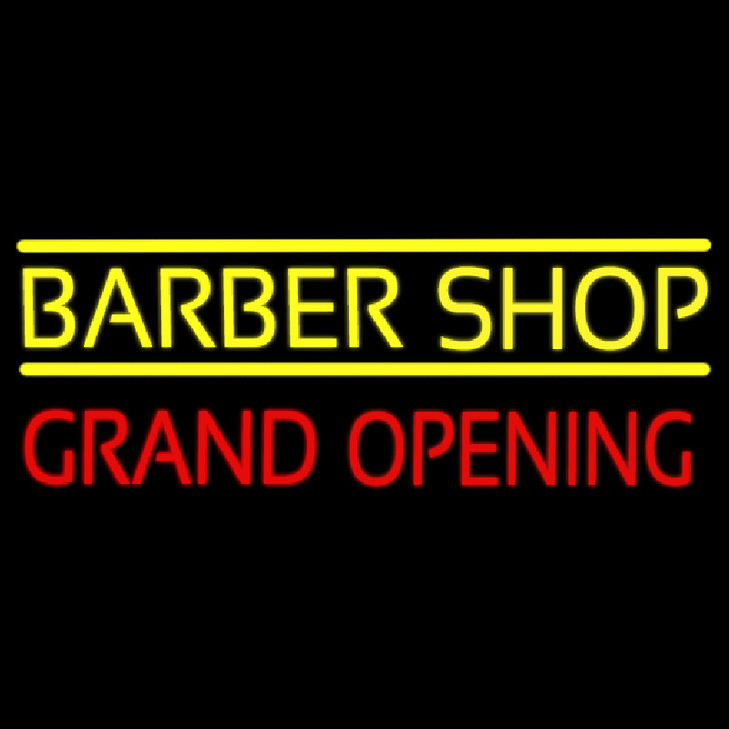 Barber Shop Grand Opening Neontábla