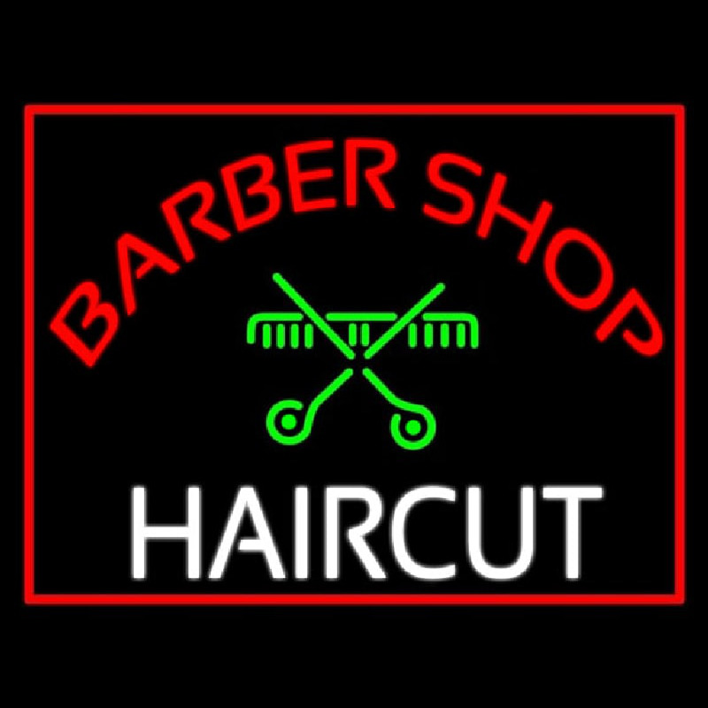 Barbershop Haircut Neontábla