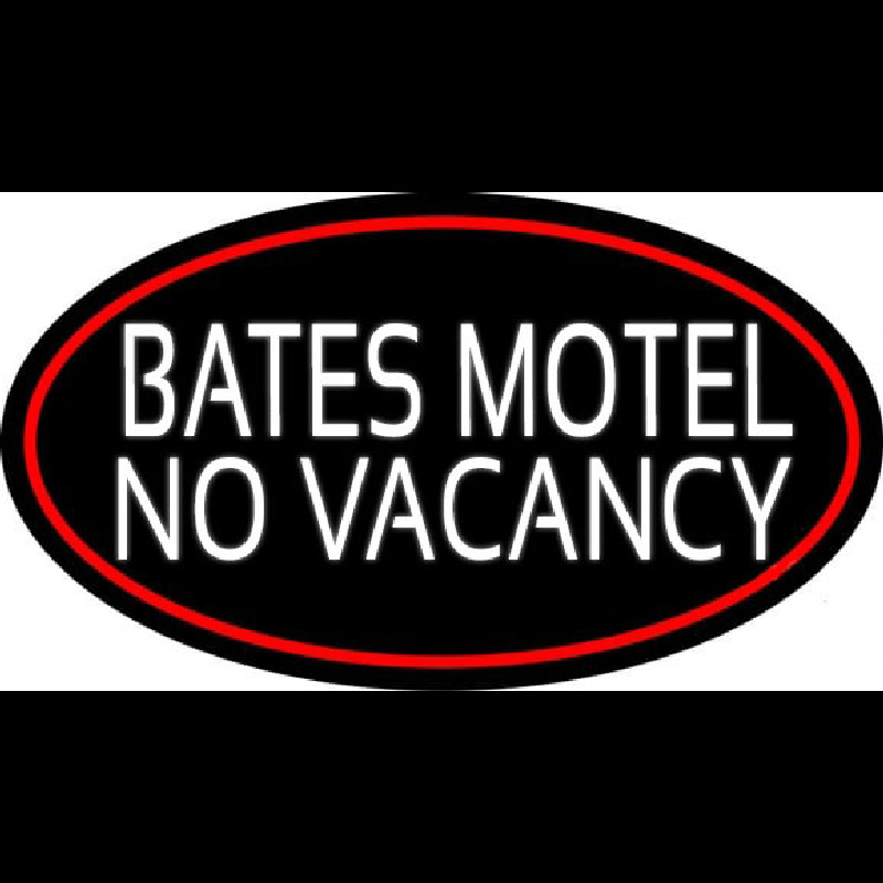 Bates Motel No Vacancy Neontábla