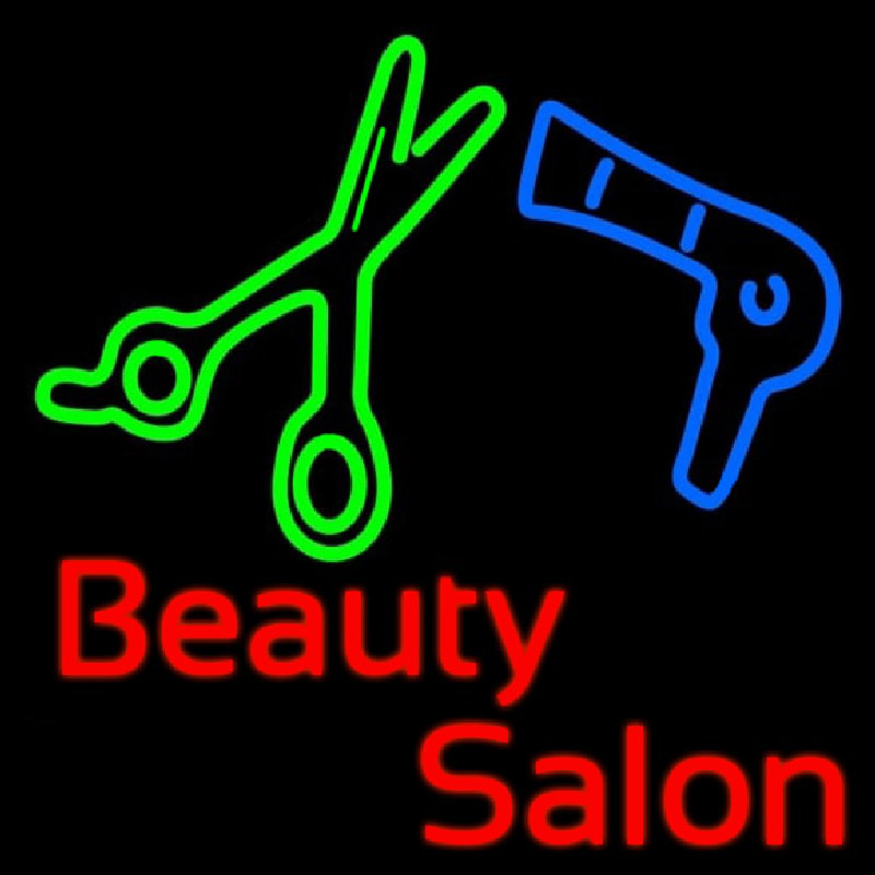 Beauty Salon Logo Neontábla