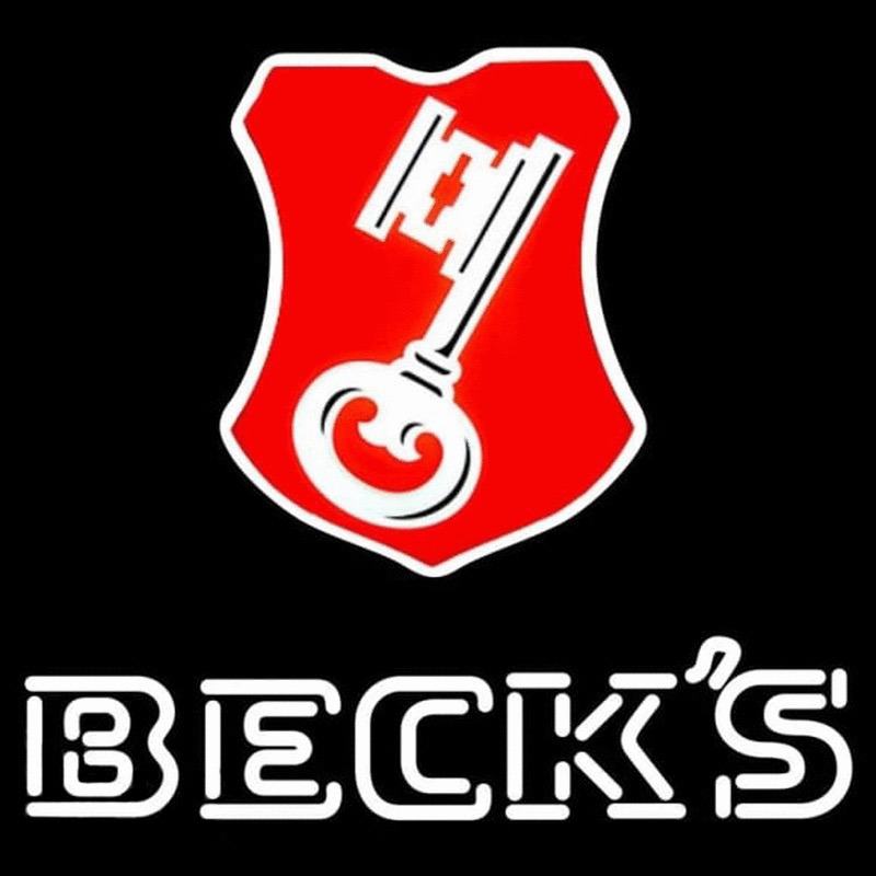 Beck Key Label Beer Sign Neontábla