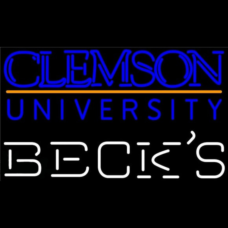 Becks Clemson University Beer Sign Neontábla