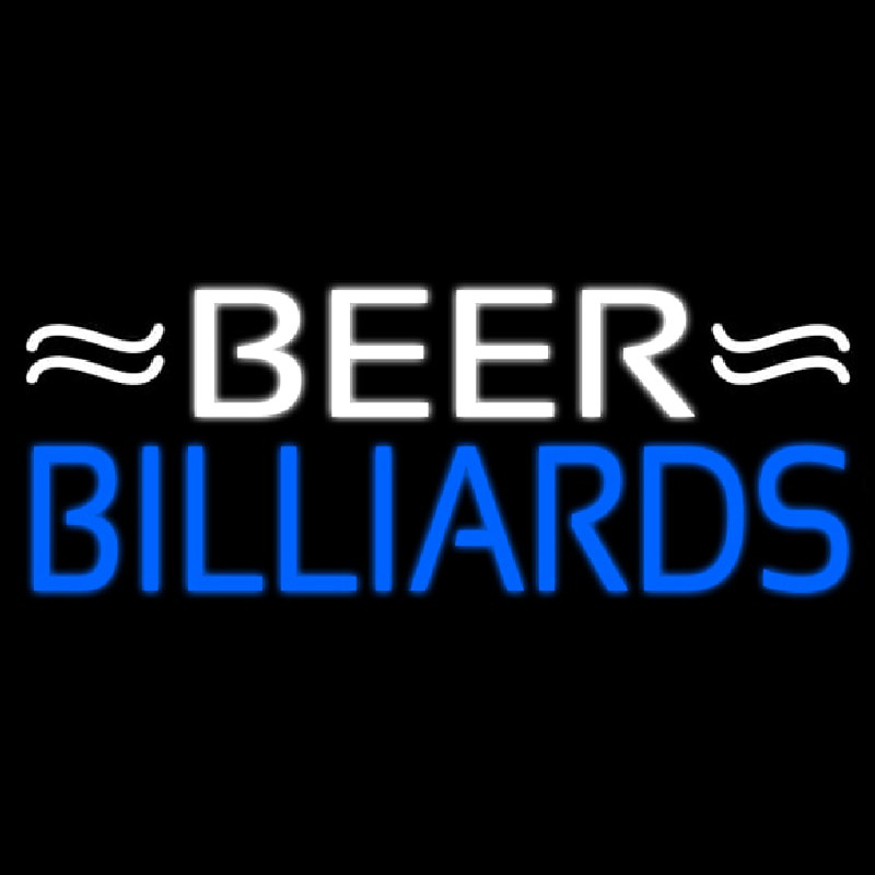 Beer Billiards 1 Neontábla