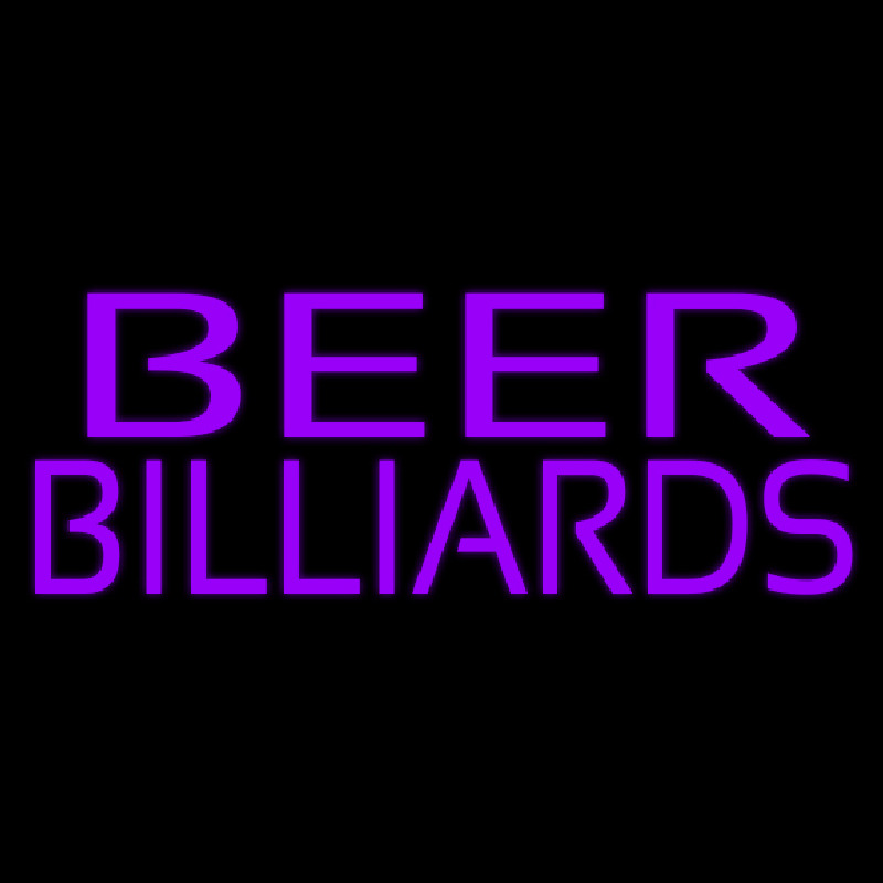 Beer Billiards 2 Neontábla