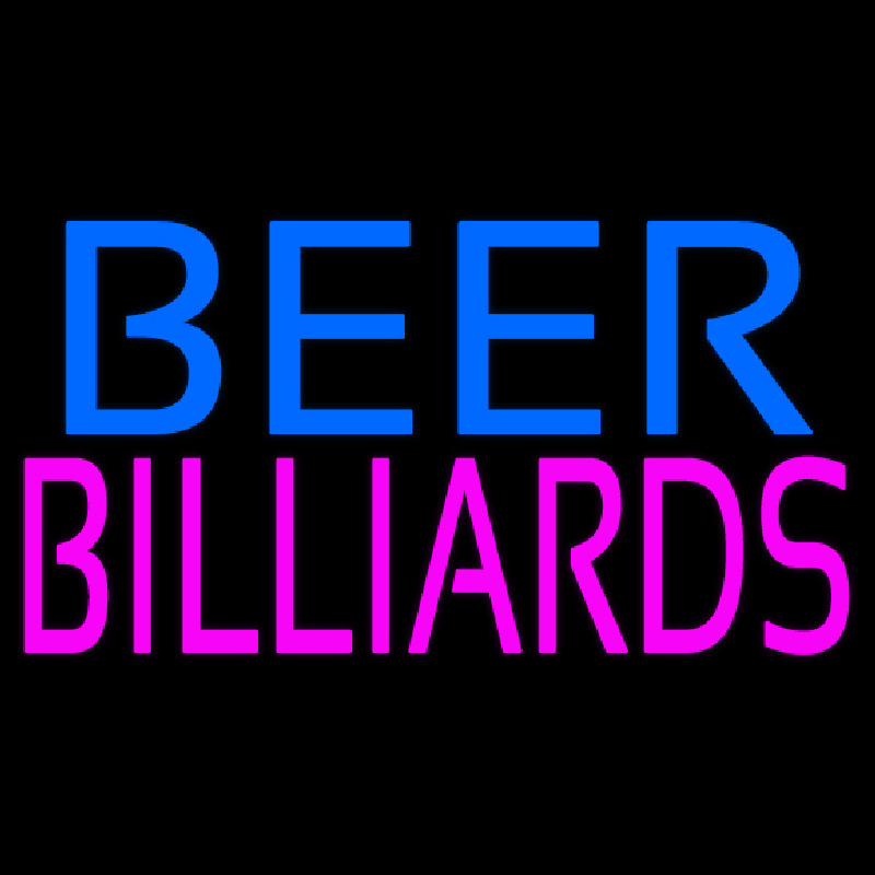 Beer Billiards Neontábla