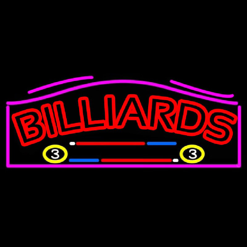 Billiards 1 Neontábla