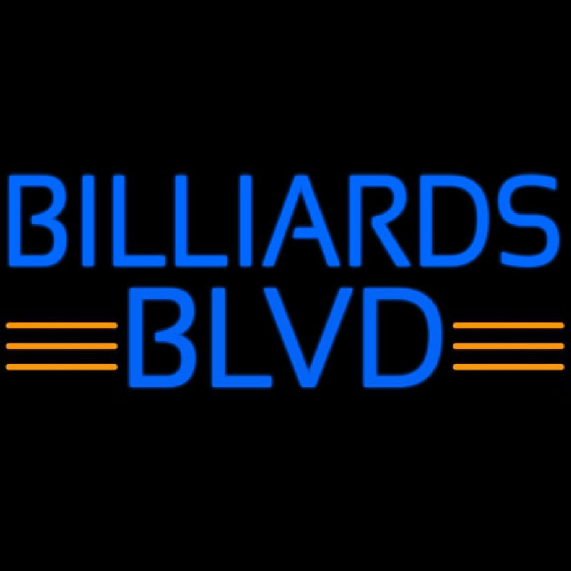 Billiards Blvd Neontábla