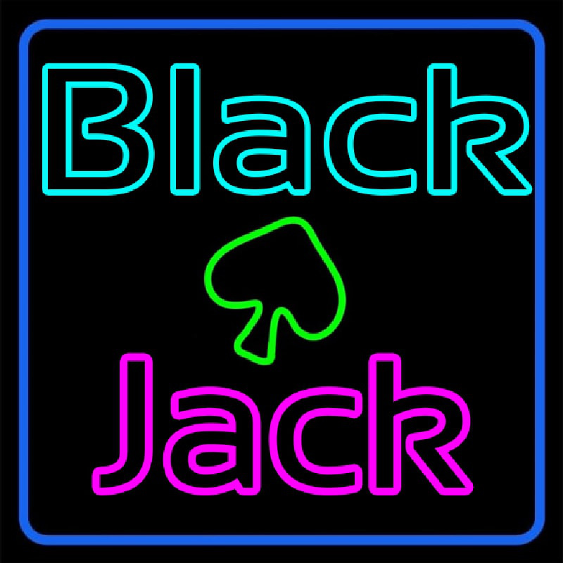 Blackjack Poker Neon Neontábla