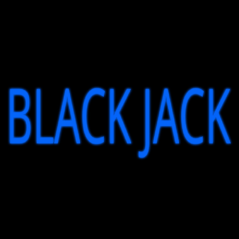 Blue Blackjack Neontábla