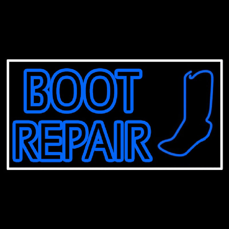 Blue Boot Repair Neontábla