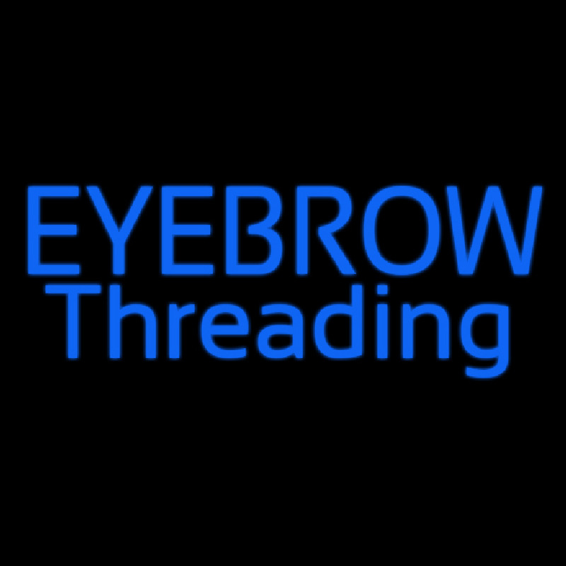 Blue Eyebrow Threading Neontábla