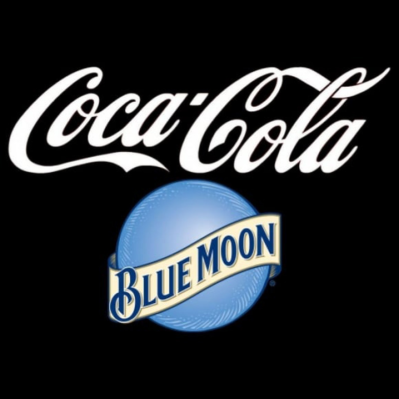 Blue Moon Coca Cola Beer Sign Neontábla