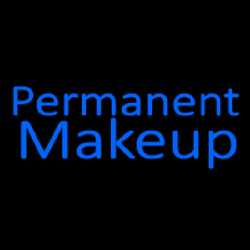 Blue Permanent Makeup Neontábla