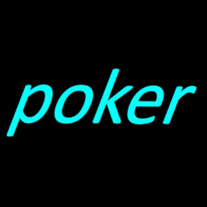 Blue Poker Neontábla