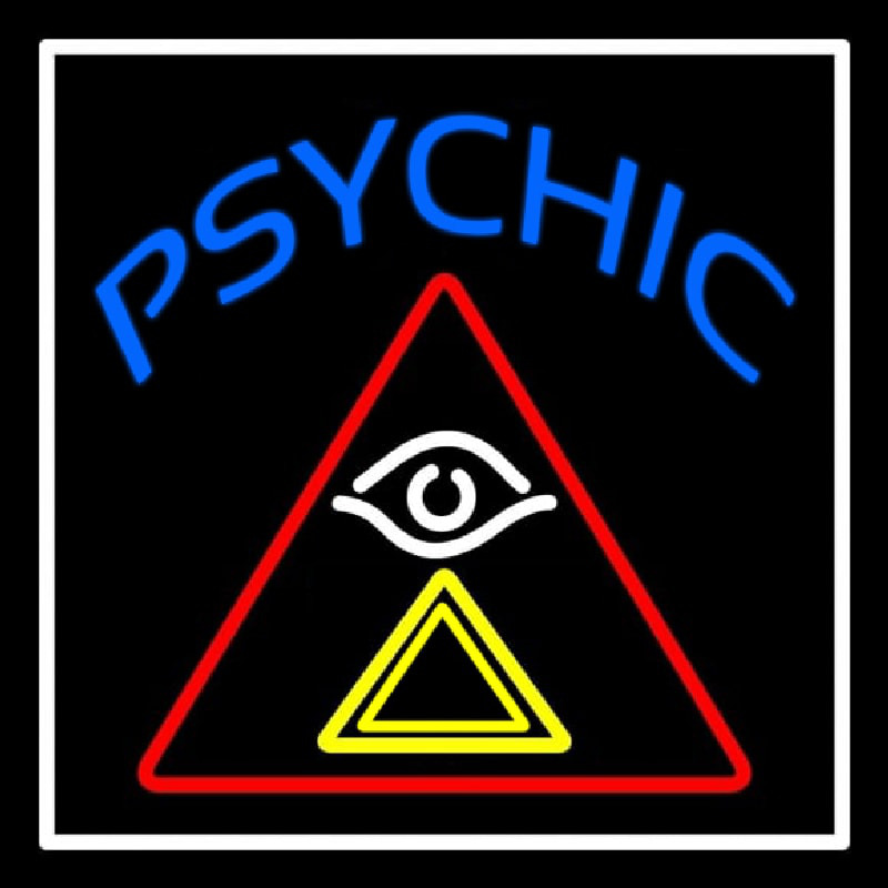 Blue Psychic Logo Neontábla