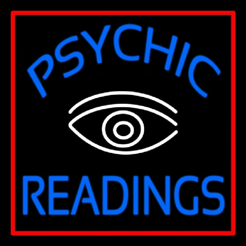 Blue Psychic Readings White Eye Neontábla