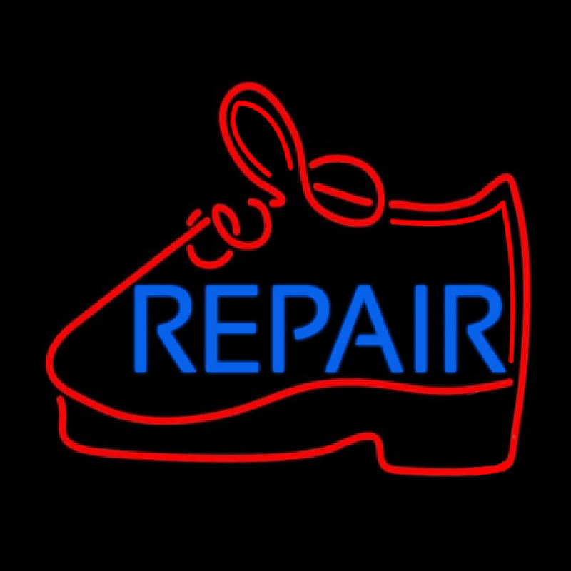 Blue Repair Shoe Neontábla