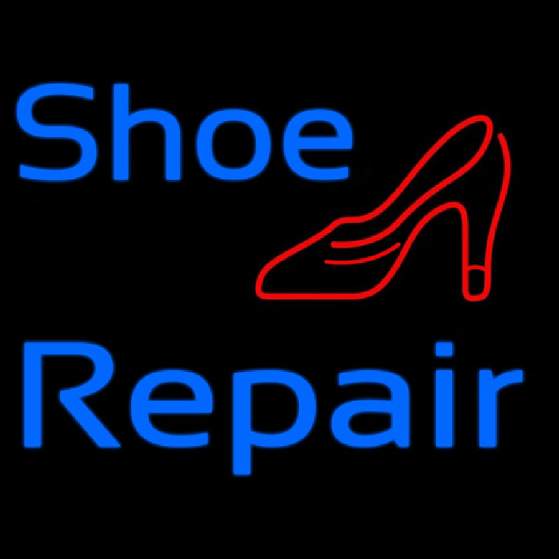 Blue Shoe Repair Sandal Neontábla