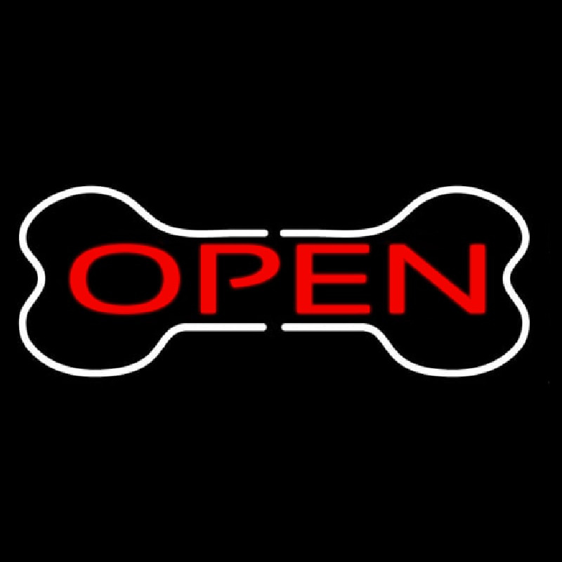 Bone Logo Open Neontábla