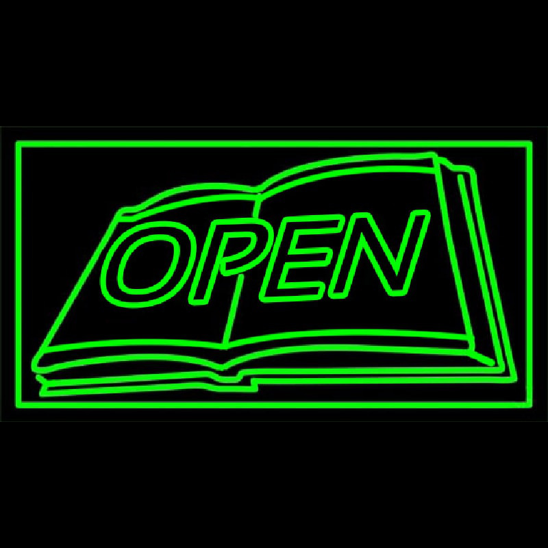 Book Open Logo Neontábla