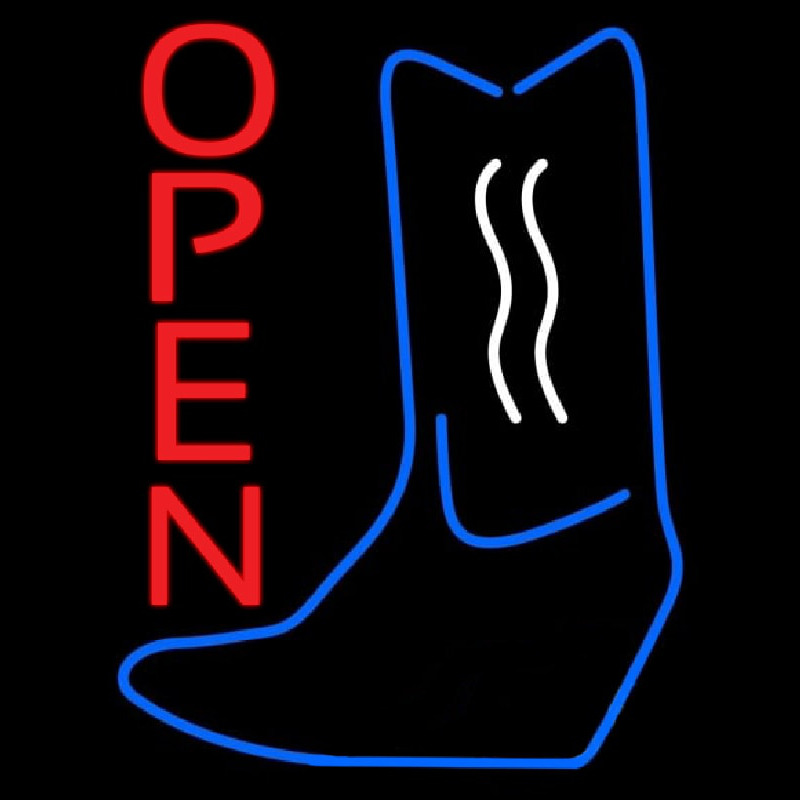 Boots Logo Open Neontábla