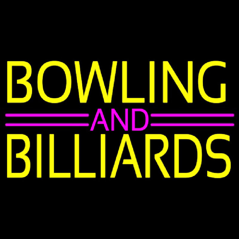 Bowling And Billiards 1 Neontábla