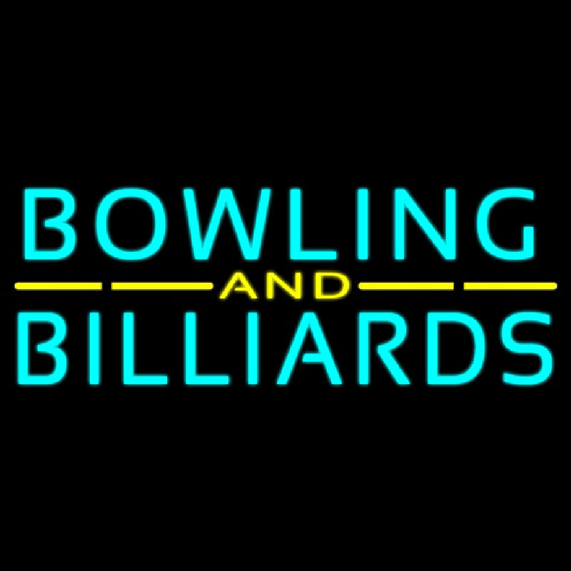 Bowling And Billiards 3 Neontábla