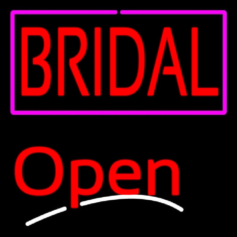 Bridal Script2 Open Neontábla