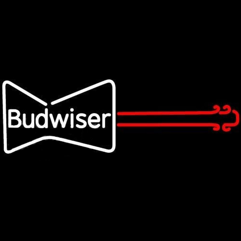 Budweiser Guitar Beer Sign Neontábla