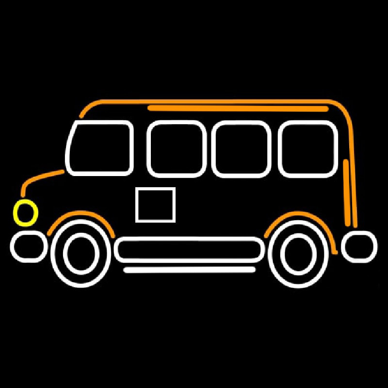 Bus Icon Neontábla