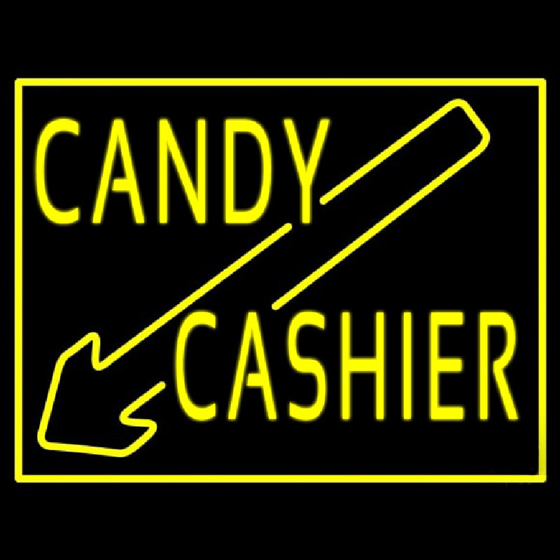 Candy Cashier Neontábla