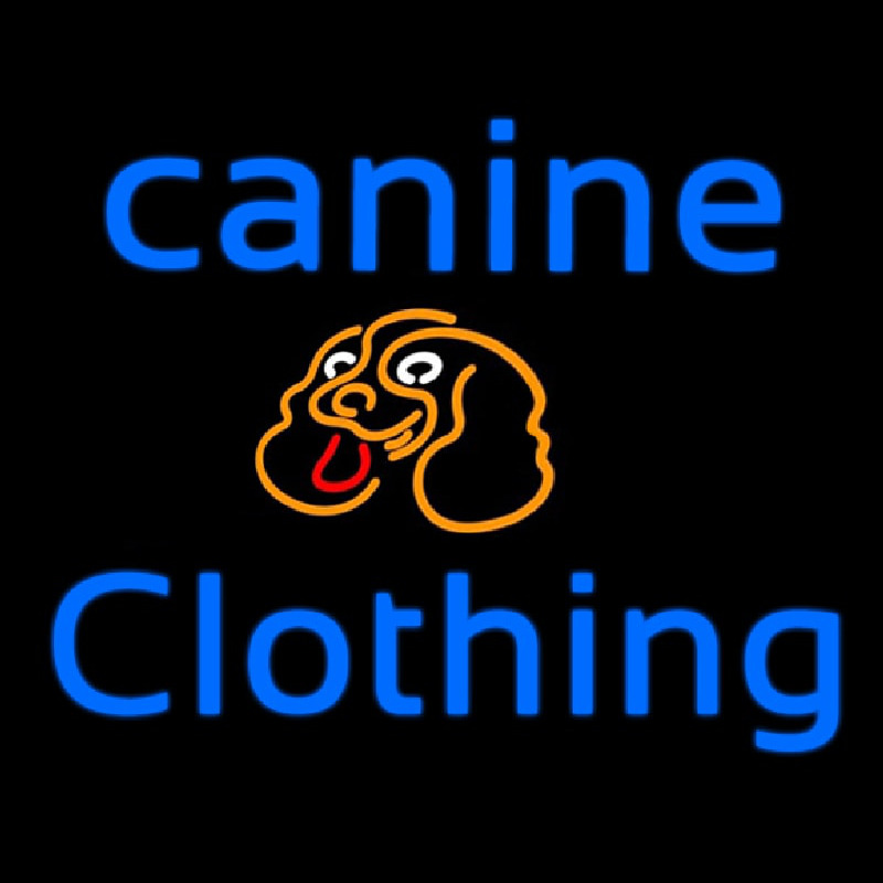 Canine Clothing Neontábla