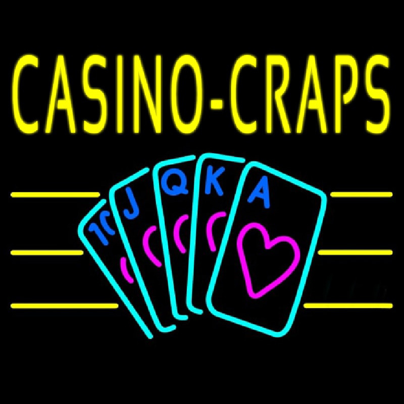 Casino Craps 1 Neontábla