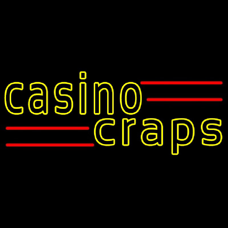 Casino Craps 2 Neontábla