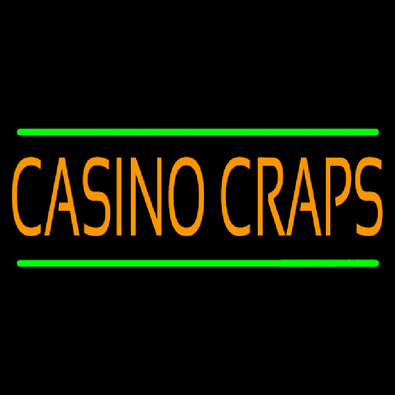 Casino Craps 3 Neontábla