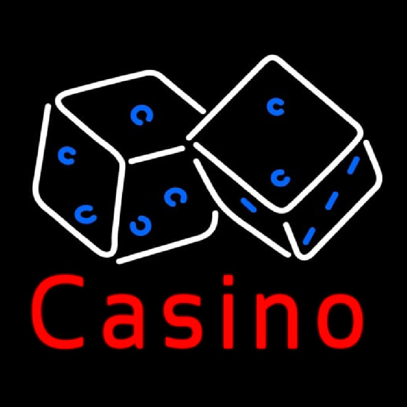 Casino Dice Neontábla